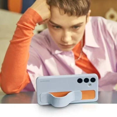 Cover Samsung S24 Plus Standing Grip Case - Taupe